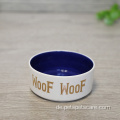 OEM ODM Logo Sublimation Keramik Haustierhund Bowl